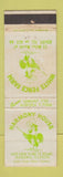 Matchbook Cover - Harmony House White Fence Farm Joliet IL Aurora Route 66 WEAR