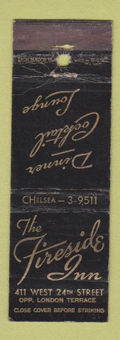 Matchbook Cover - The Fireside Inn New York City WEAR