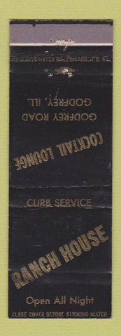Matchbook Cover - Ranch House Godfrey IL