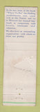 Matchbook Cover - Miss Hulling's Restaurant St Louis MO WEAR
