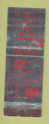 Matchbook Cover - McBride Bros Buick Elgin IL Christmas WEAR