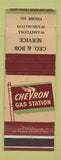 Matchbook Cover - Chevron oil gas Geo & Bob Washtucna WA low phone #