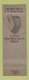 Matchbook Cover - Kelly Tires Feen Hays Chattanooga TN girlie