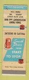 Matchbook Cover - Twin Front Restaurant Phillips 66 oil gas Jasper IN