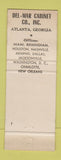 Matchbook Cover - Del Mar Kitchens Atlanta GA