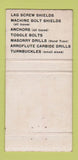 Matchbook Cover - Arro Expansion Bolt Marion OH WEAR 30 Strike