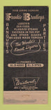 Matchbook Cover - Frankie Bradleys Restaurant Philadelphia PA 30 Strike