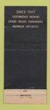 Matchbook Cover - Gallagher & Ascher Export Import Chicago IL 21 Strike Feature