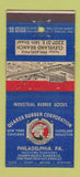 Matchbook Cover - Quaker Rubber Corp Philadelphia PA Cleveland 30 Stick