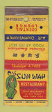 Matchbook Cover - Sun Wah Chinese Restaurant New York City  WORN 30 Stick