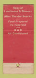 Matchbook Cover - Sun Wah Chinese Restaurant New York City  WORN 30 Stick