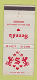 Matchbook Cover - Scandia Hollywood CA 30 Stick