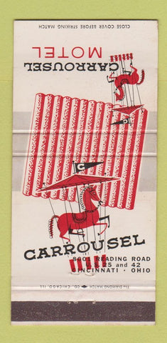 Matchbook Cover - Carrousel Motel Cincinnati OH 30 Strike