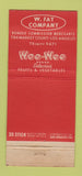 Matchbook Cover - Fay Fruit Vegetables Los Angeles CA 30 Stick