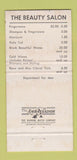 Matchbook Cover - Beauty Salon New York City 30 Strike