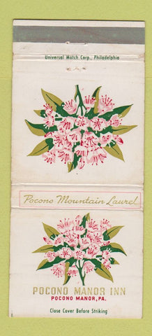 Matchbook Cover - Pocono Manor Inn PA 30 Strike