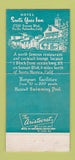 Matchbook Cover - Santa Ynez Inn Pacific Palisades CA WEAR 30 Strike