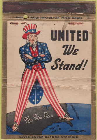 Matchbook Cover - Central National Bank Greencastle IN WORN 40 Strike