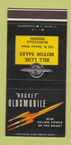 Matchbook Cover - Oldsmobile Rocket Bill Luse Monticello IN 30 Strike