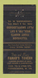 Matchbook Cover - Fahad's Tavern Parkersburg WV WORN 30 Strike