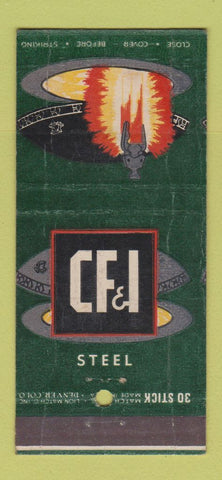 Matchbook Cover - CF&I Steel WORN 30 Stick