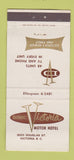 Matchbook Cover - Doric Victoria Motor Hotel Victoria BC 30 Strike