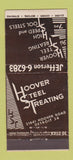 Matchbook Cover - Hoover Steel Treating Detroit MI 30 Stick