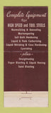 Matchbook Cover - Hoover Steel Treating Detroit MI 30 Stick