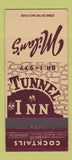Matchbook Cover - Milan's Tunnell Inn Milwaukee WI 21 Strike Feature