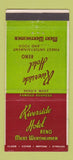 Matchbook Cover - Riverside Hotel Reno NV 30 Stick