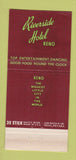 Matchbook Cover - Riverside Hotel Reno NV 30 Stick