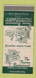 Matchbook Cover - The Tavern Restaurant Newark NJ 30 Strike