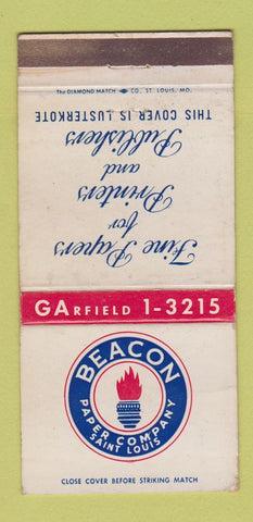 Matchbook Cover - Beacon Paper St Louis MO WEAR 30 Strike