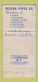 Matchbook Cover - Beacon Paper St Louis MO WEAR 30 Strike