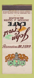 Matchbook Cover - John Ernst Cafe Milwaukee WI 21 Strike Feature