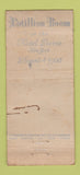 Matchbook Cover Cotillion Rm Hotel Pierre New York City WEAR 21 Strike Feature
