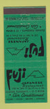 Matchbook Cover - Fuji Japanese Restaurant New York City 30 Stick