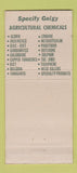 Matchbook Cover - Geigy DDT Insecticides New York City 30 Stick