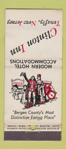 Matchbook Cover - Clinton Inn Tenafly NJ 21 Strike Feature