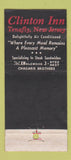 Matchbook Cover - Clinton Inn Tenafly NJ 21 Strike Feature