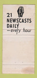Matchbook Cover - WKMI Radio Kalamazoo MI WORN 30 Strike