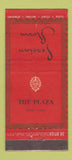 Matchbook Cover - Plaza Hotel New York City Persian Room 30 Stick