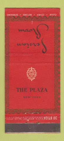 Matchbook Cover - Plaza Hotel New York City Persian Room 30 Stick
