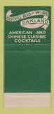 Matchbook Cover - Idle Hour Lotus Room Oakland CA 30 Strike