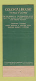 Matchbook Cover - Colonial House Las Vegas NV WORN 21 Strike Feature