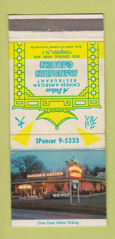 Matchbook Cover - Manadrin Garden Chinese Yonkers NY WEAR 30 Strike