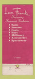 Matchbook Cover - Leon Frank Dayton OH Clothes 30 Stick