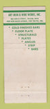 Matchbook Cover - Art Iron Steel  Toledo OH Fort Wayne IN 21 Strike Feature