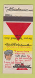 Matchbook Cover - Thorogood Shoes Weinbrenner Milwaukee WI 21 Strike Feature