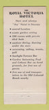 Matchbook Cover - Royal Victoria Hotel Nassau Bahamas 30 Stick